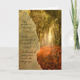 Cartão Caminho de Parabéns de Realização