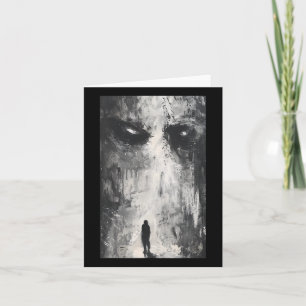 Cartão Caminho Demoníaco Gótico Sombrio Arte de Terror Ma