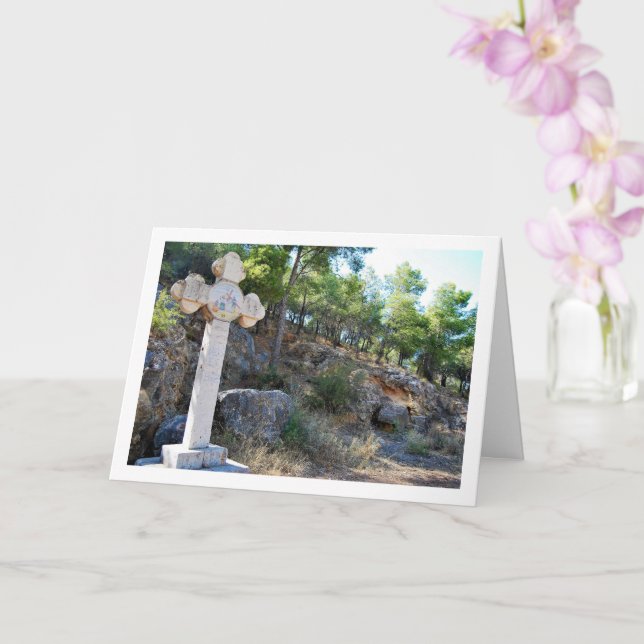 Cartão Caminho para a Ermita de Santa Bárbara, Lliria, Es (Orquídea)