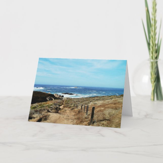 Cartão Caminho Para A Placa De Escritura Do Mar Psalm 25: (Frente)