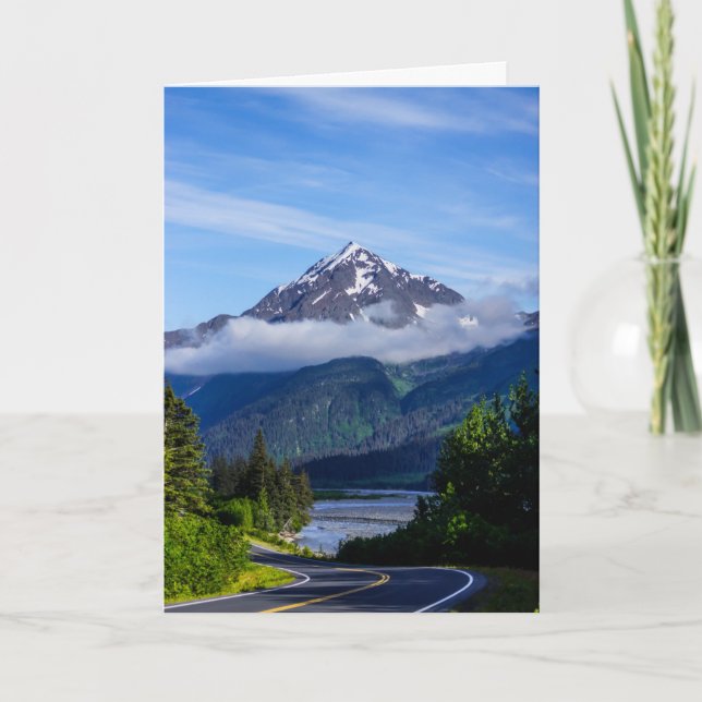 Cartão Caminho pelo Alasca (Frente)