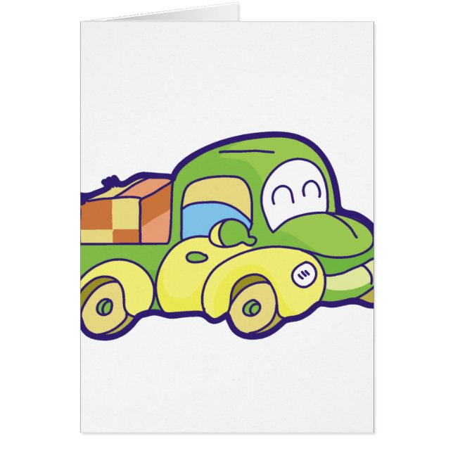 Cartão Camionete verde (Frente)