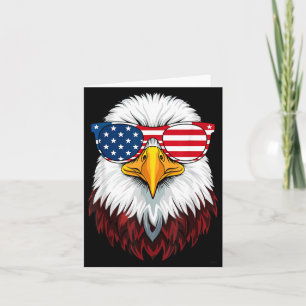 Cartão Camisa Águia Patriótica Bandeira Americana Homens