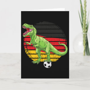 Cartão Camisa Alemã do Dino Trex Futebol Bandeira da Alem
