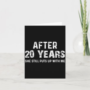 Cartão Camisa Anos 20 Aniversário Marido