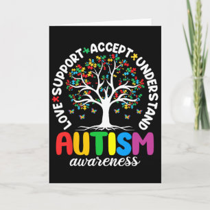 Cartão Camisa Autismo Amor Aceitar Apoiar Autista Autismo