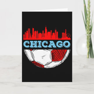 Cartão Camisa Chicago Skyline Camiseta Futebol Chicago Fu