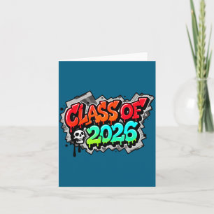 Cartão Camisa Classe Graduação Grafite Streetwear Drip