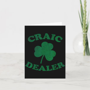 Cartão Camisa Craic Er Engraçado Dia de São Patrício Trev