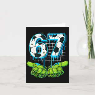 Cartão Camisa Cultura Juvenil Drip Meme 67 Six Seven Fute