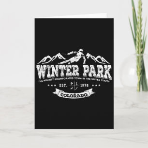 Cartão Camisa da Cidade de Esqui de Winter Park Para Esqu