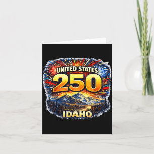 Cartão Camisa da paisagem montanhosa de Idaho 250 Estados