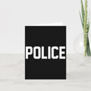 Cartão Camisa Da Polícia Para O Figurino De Halloween