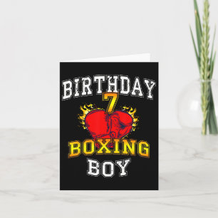 Cartão Camisa De 7 Birthday Boy - Criança De 7 Anos De Id