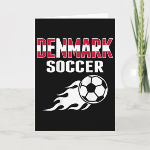 Cartão Camisa de Amantes de Futebol do Orgulhoso Dinamarc