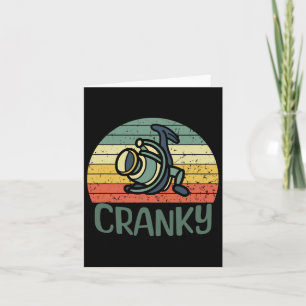 Cartão Camisa De Aranha Engraçada Para Pescadores Crankad