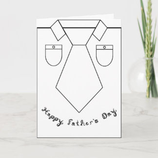 Cartão Camisa de Arte de Linha Gravata Dia dos Pais Fonte