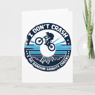 Cartão Camisa de Ciclismo Bicicleta Eu Não Sofro Acidente