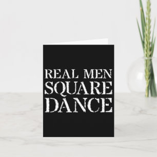 Cartão Camisa De Dança Quadrada Para Homens Real Presente