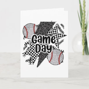 Cartão Camisa de Dia de Jogo Xadrez Leopardo Venda Mamãe