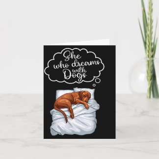Cartão Camisa de dormir de cachorro Vizsla 