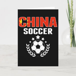 Cartão Camisa de Fãs de Futebol Orgulhosos da China Orgul