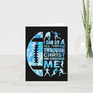 Cartão Camisa de futebol Christian Women Boys Men Cristo 