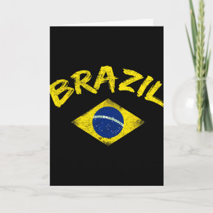 Cartão Camisa de futebol da seleção nacional brasileira B
