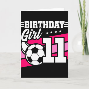 Cartão Camisa de Futebol de 11 anos de idade para menina