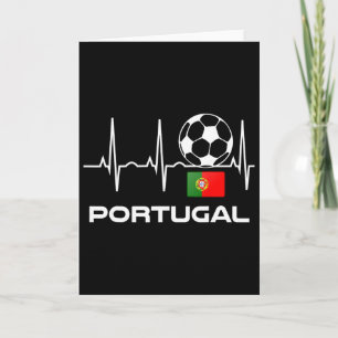 Cartão Camisa de Futebol de Portugal Camisa de Futebol Po