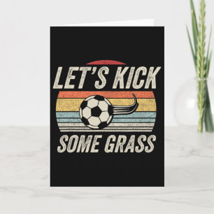 Cartão Camisa de Futebol Engraçada Retro Vintage Vamos Ch