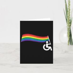 Cartão Camisa de humor para cadeiras de rodas _ Gay de pr
