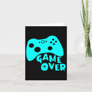 Cartão Camisa de Jogadores de Video Game Game Over