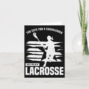 Cartão Camisa De Lacrosse De Pintinhos De Vaca Para Menin