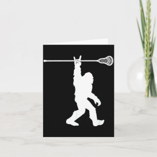 Cartão Camisa de Lacrosse Vintage Lax Pé Grande Sasquatch