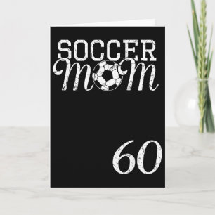 Cartão Camisa de Mãe de Futebol Número 60 Jogador Favorit