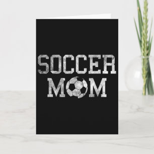 Cartão Camisa de Mãe de Futebol Orgulhosa Presente Divert