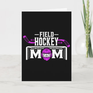 Cartão Camisa de Mãe de Hockey para Mulheres Dia das Mães