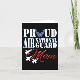 Cartão Camisa de Mãe Orgulhosa da Guarda Aérea Nacional C