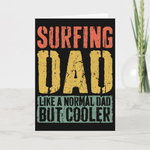 Cartão Camisa de Pai Surfista Homens Dia dos Pais Surfist