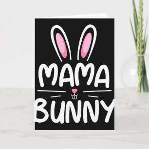 Cartão Camisa de Páscoa da Família Combinando Mama Bunny