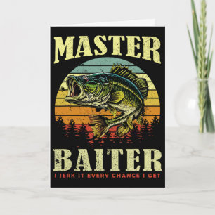 Cartão Camisa de pesca Mestre-byiter Engraçado Byss Pai