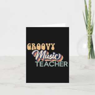 Cartão Camisa De Professores De Música Em Groovy - Profes