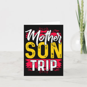 Cartão Camisa de Viagem Mãe e Filho Verão Viagem de Féria