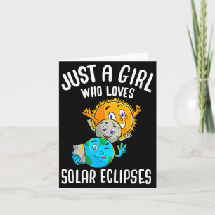 Cartão Camisa Divertida Ama Eclipses Solares Sol Lua