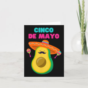 Cartão Camisa Divertida Cinco De Mayo - Festa do Abacate