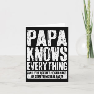Cartão Camisa do Dia dos Pais Papai Sabe Tudo