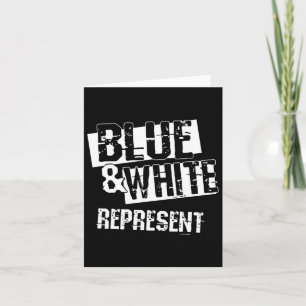 Cartão Camisa Do Grupo De Jogo Azul E Branco Para O Ensin