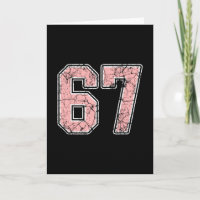 Camisa do Jogador Número 67 Rosa e Branco Uniforme