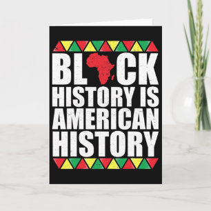 Cartão Camisa do Mês da História Negra Homens Mulheres Pr